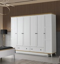 POLKA  6 DOOR WARDROBE 