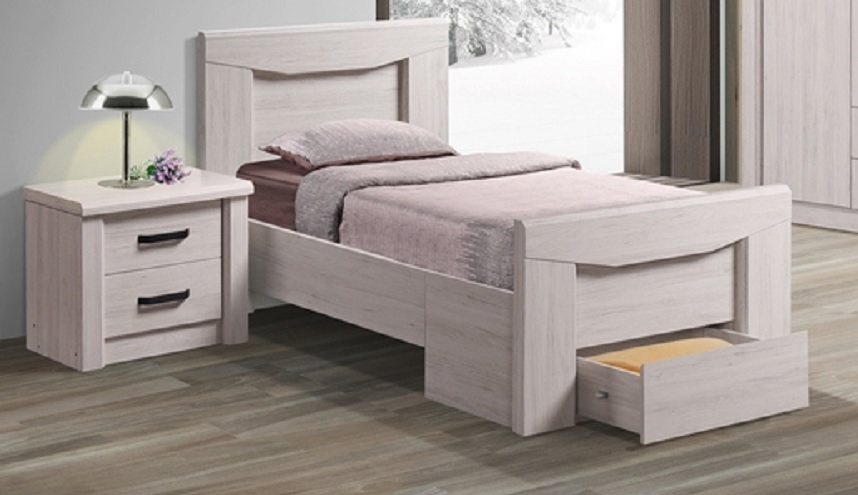 MEDLEY SINGLE BED WITH STORAGE 90 CM