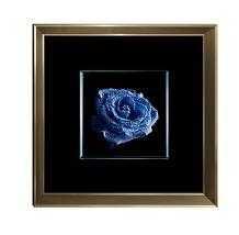 BLUE ROSE WALL ART