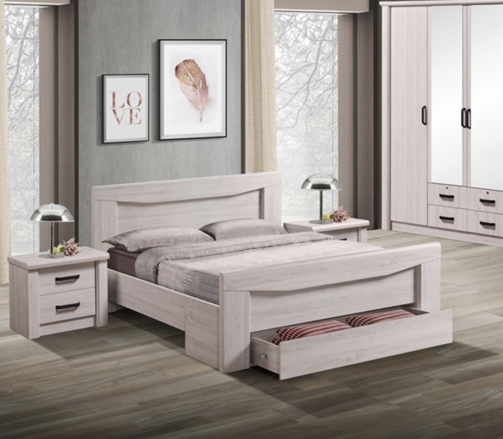 MEDLEY QUEEN BED  WITH STORAGE 34 -6379