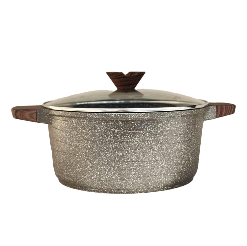 POT WITH  LID 28 CM