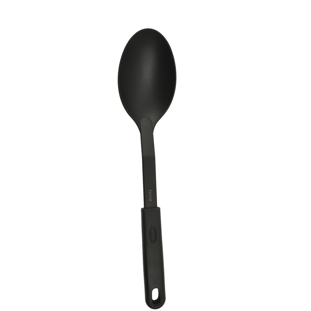 NYLON - 12 NYLON SPOONS 31CM PATTERN - BLACK