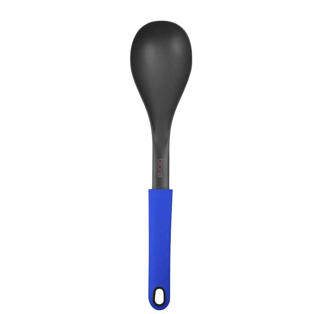 NYLON - 6 NYLON SPOONS 33CM PATTERN - BLUE COLOR