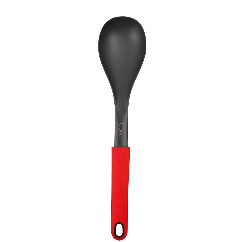 NYLON - 6 NYLON SPOONS 33CM PATTERN - RED COLOR