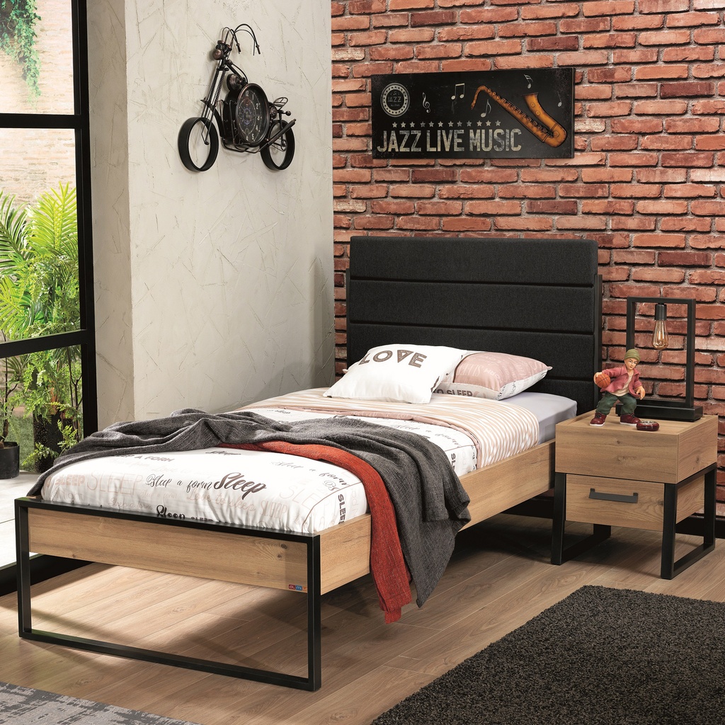 [A0530300023] IRONY SINGLE BED 
