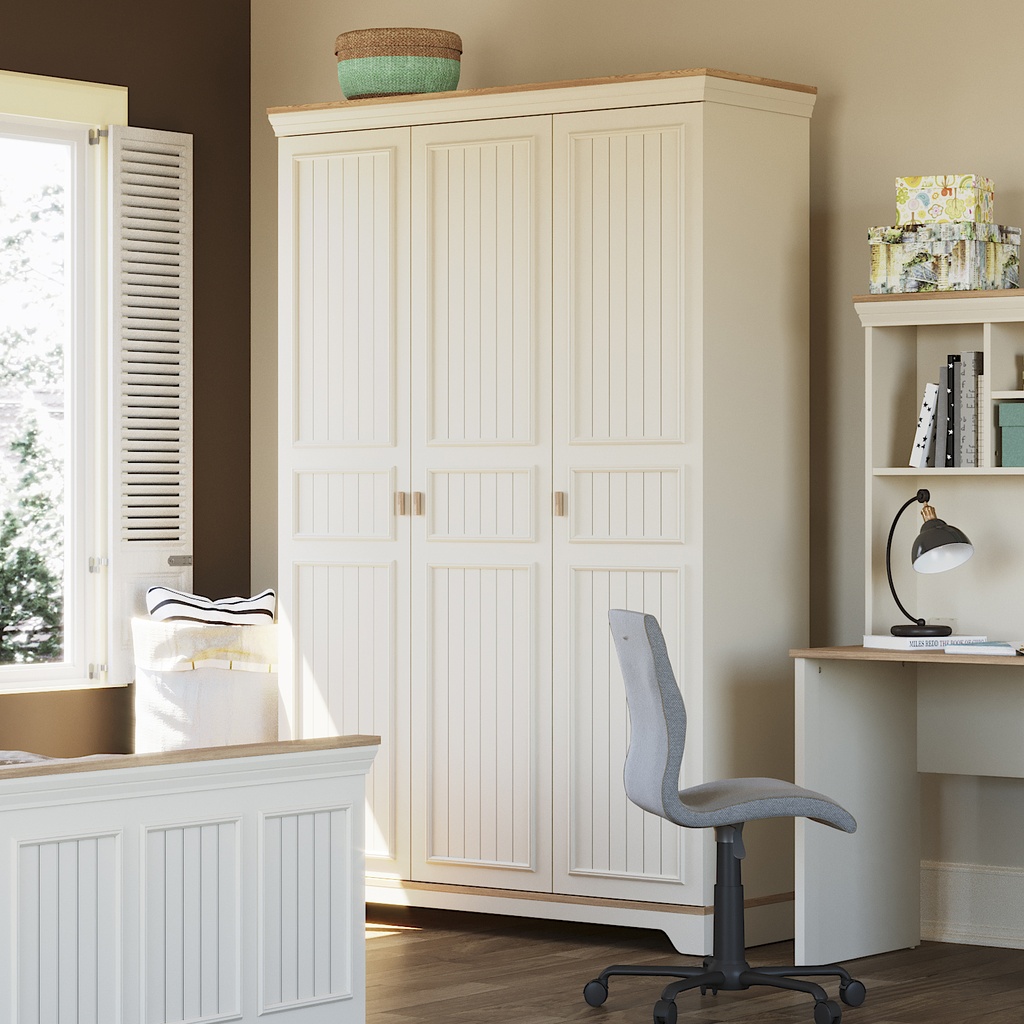 [A0320300074] MONTE 3 DOORS WARDROBE