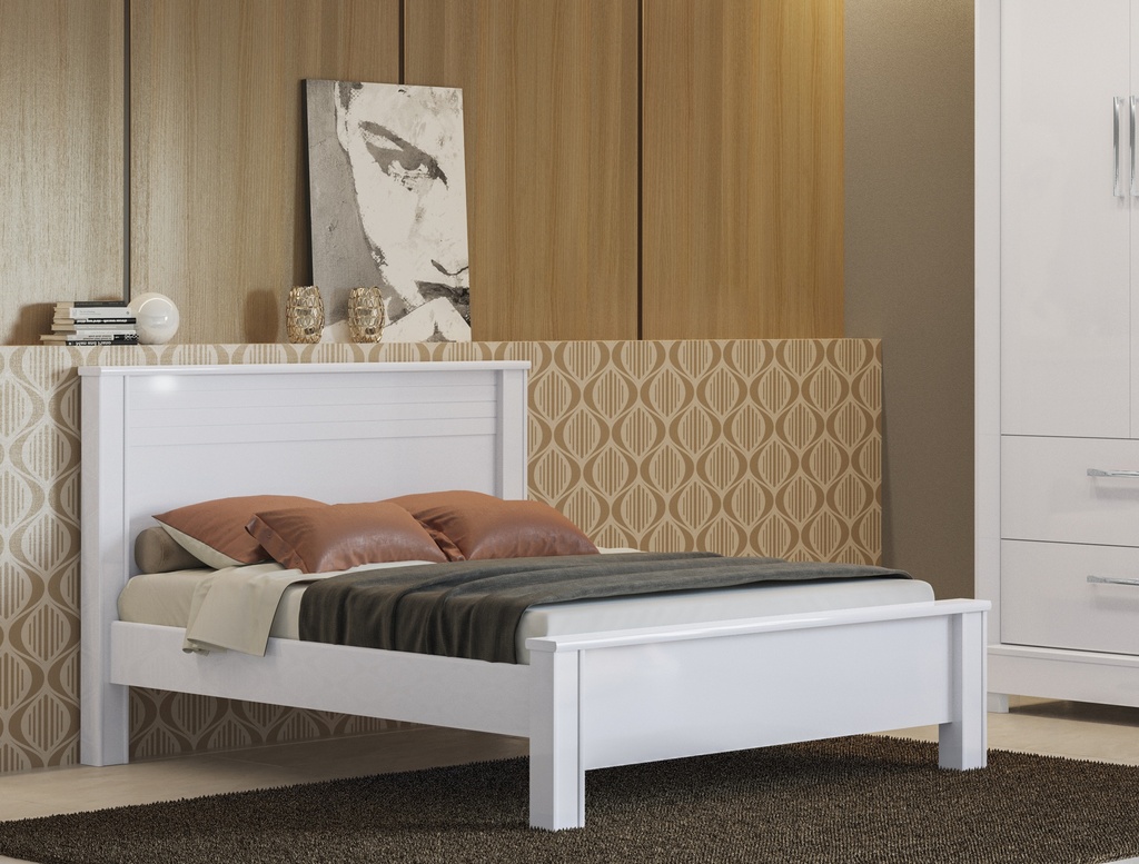[A0560400007] CAROLA DOUBLE BED 138CM BR819