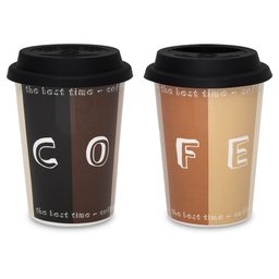 [Z0740400209] كوب قهوة مع غطاء تون كاف