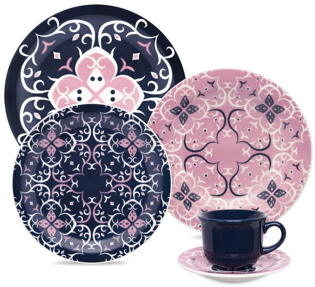 [Z0740400229] 30 PCS FLOREAL HANA DINNER/TEA SET