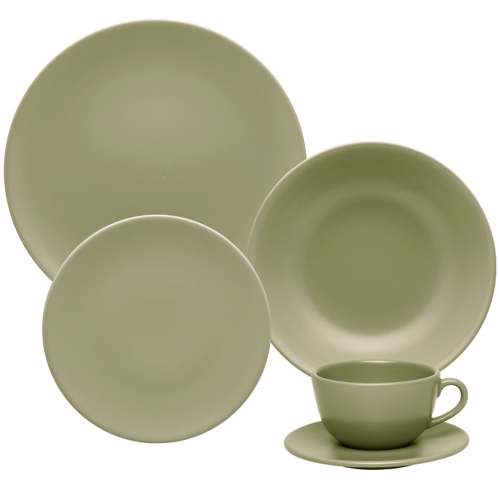 [Z0740400344] 20 PCS UNNI OLIVA DINNER|TEA SET
