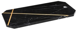 [Z0740400358] ARDOSIA BLACK MARBLE W| GOLDEN LINES SERVING BOARD