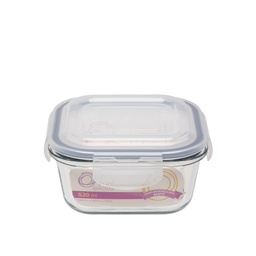 [Z0740400369] CHIA GLASS SQUARE POT 520 ML