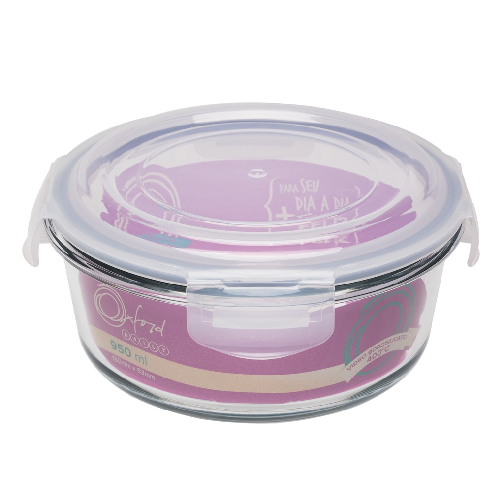 [Z0740400373] CHIA GLASS ROUND POT 950ML