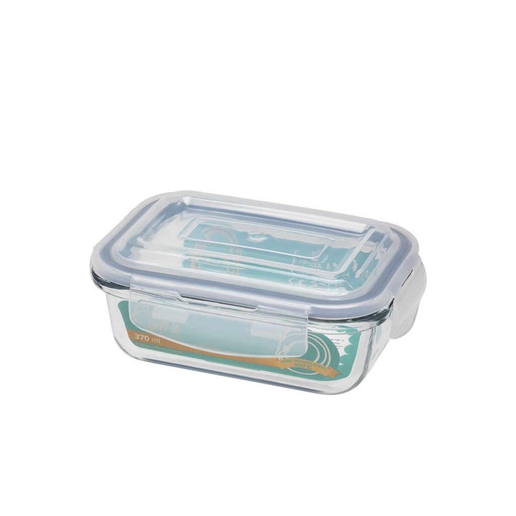 [Z0740400375] CHIA GLASS RECTANGULAR POT 370 ML