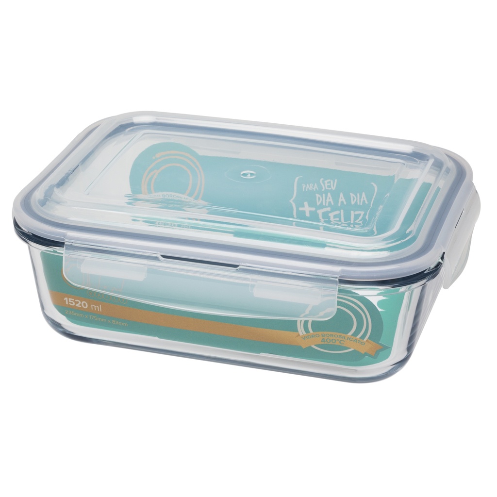 [Z0740400377] CHIA GLASS RECTANGULAR POT 1520 ML