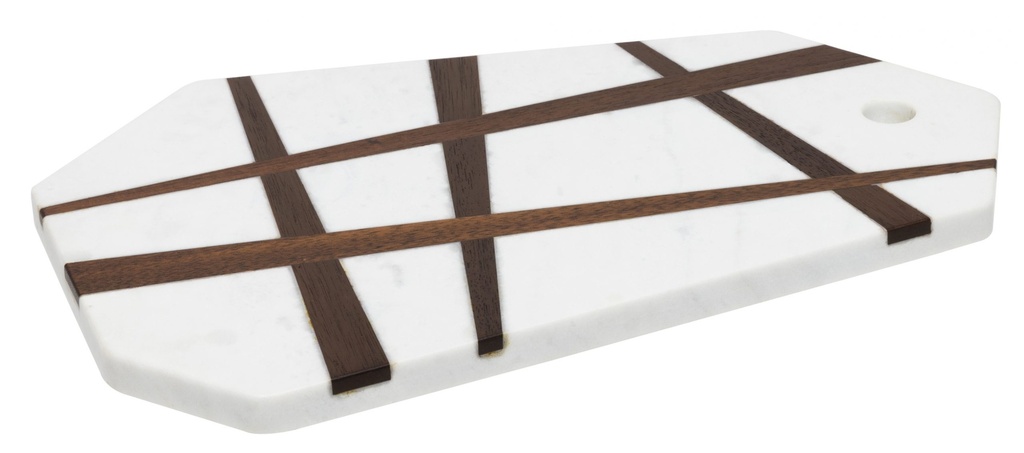 [Z0740400438] WHITE MARBLE SERVICE TABLE