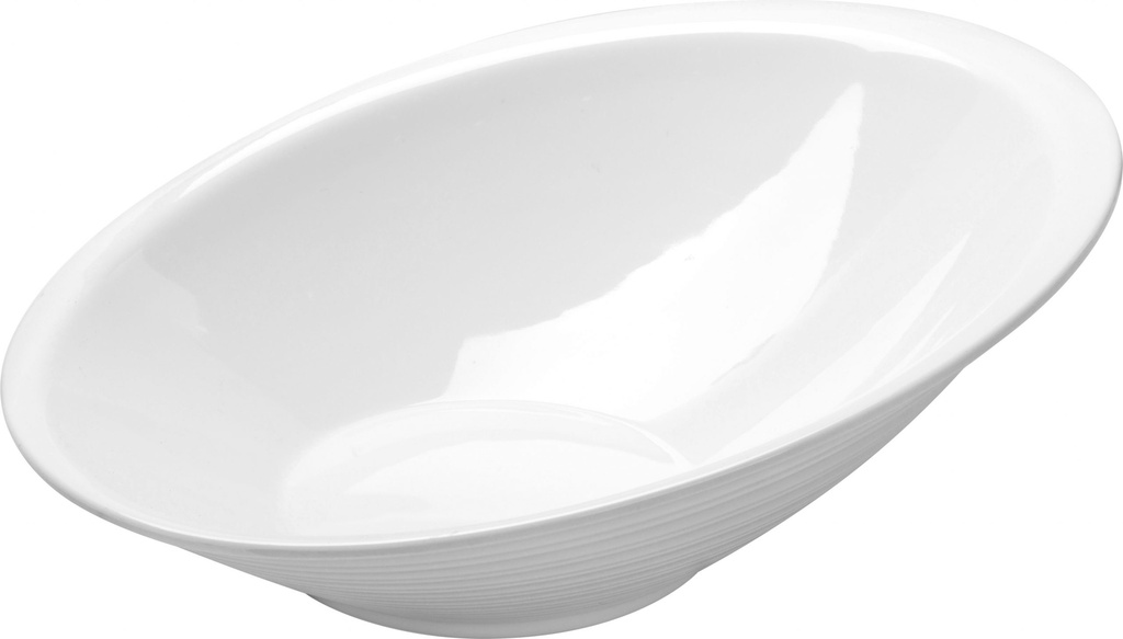 [Z0740400467] STRIP MELAMINE ANGULAR ROUND BOWL