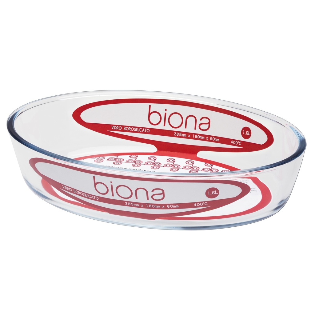 [Z0810400039] BOROSILICATE GLASS OVAL ROASTER DISH 1600 ML
