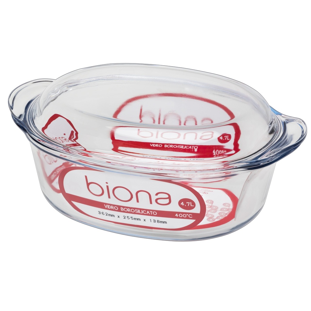 [Z0810400035] BARKER TEMPERED OVAL GLASS W| LID 4700 ML