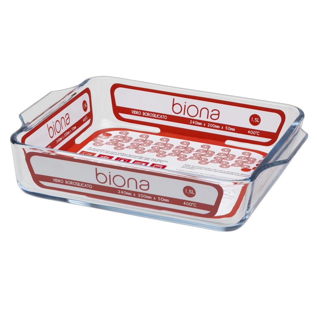 [Z0810400024] BOROSILICATE GLASS ROASTING DISH 1500ML