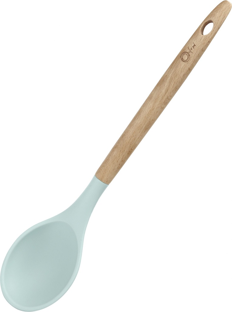 [Z0810400016] WATER BLUE SPOON W| WOODEN HANDLE
