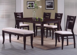[B0270200054] ARABELLA DINING  TABLE 4 SEATS WITH BENCH