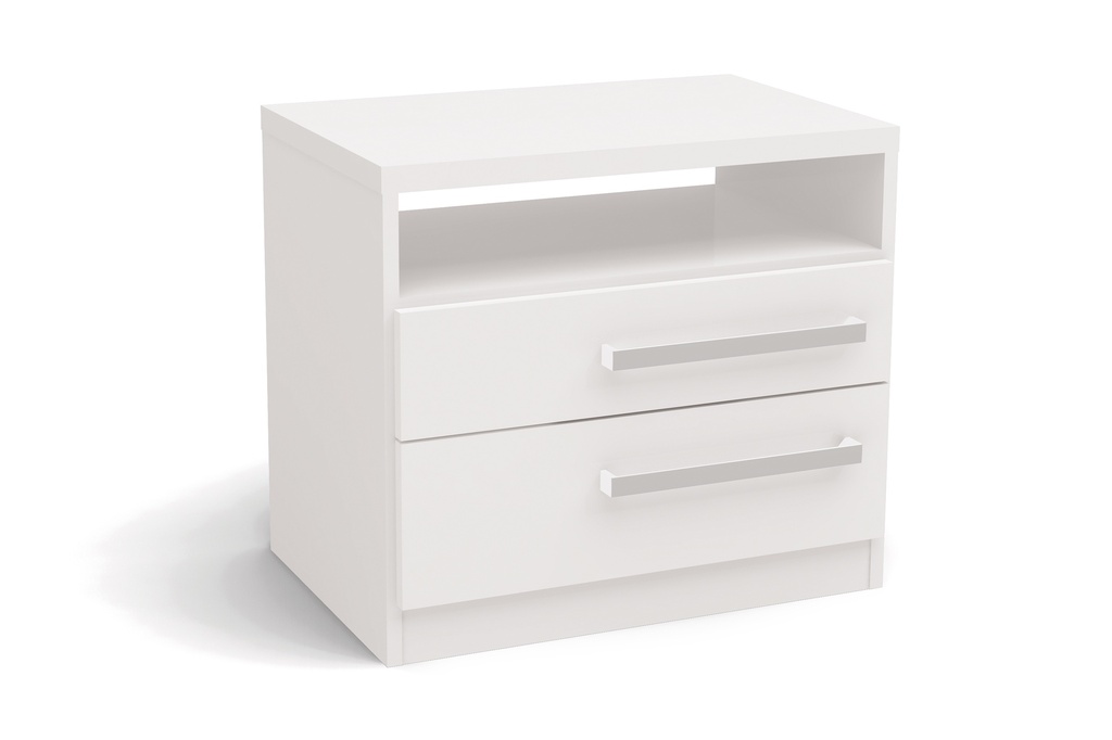 [A1050400020] STILLUS BED  SIDETABLE 2 DRAWERS S302-BR