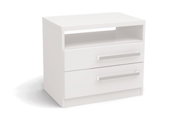 [A1050400020] STILLUS BED  SIDE TABLE 2 DRAWERS S302-BR
