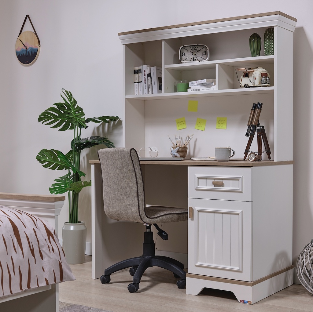 [F0050300106] MONTE STUDY  DESK WITH TOP UNIT