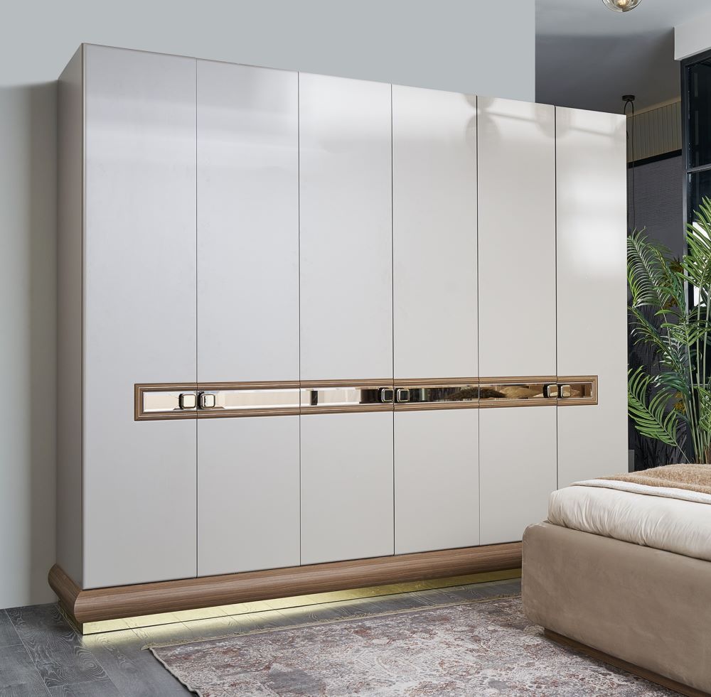 [A0410300197] KUMSAL 6 DOOR WARDROBE