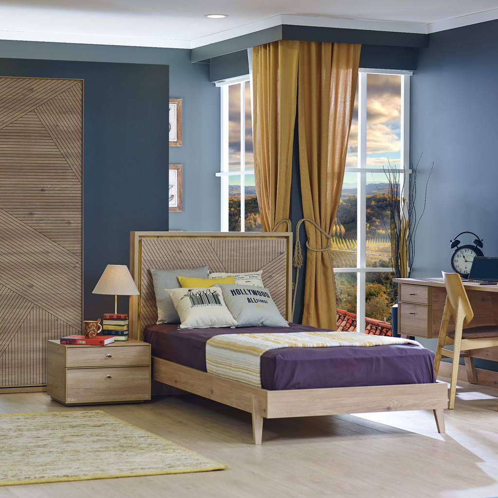 [A0610300181] ORIGAMI TWIN BED 120 CM