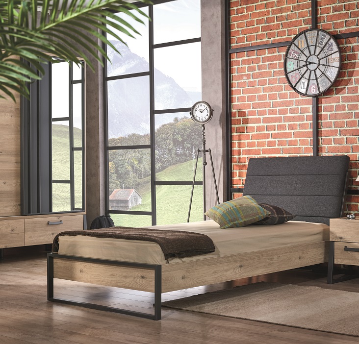 [A0610300182] IRONY TWIN BED 