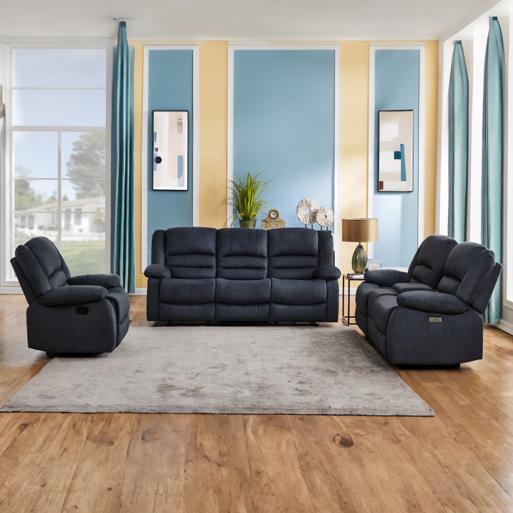 [C0550100108] MARTIN 6 SEATS RECLINAR SOFA SET