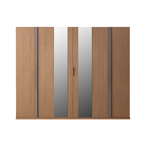 [A0410300206] WOOD 6 DOORS WORDROBE
