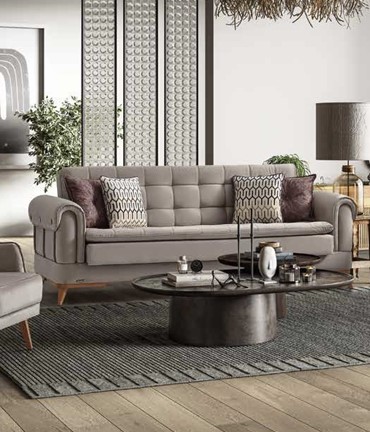 [C0470100228] LEON SOFA BED 3 SEATER