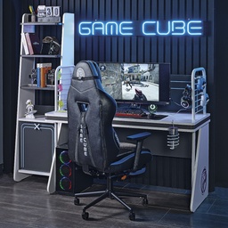[F0050300112] GAME CUBE GAMING DESK 