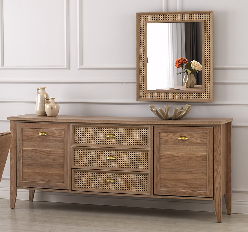[B0650300163] LUNA CONSOLE WITH MIRROR