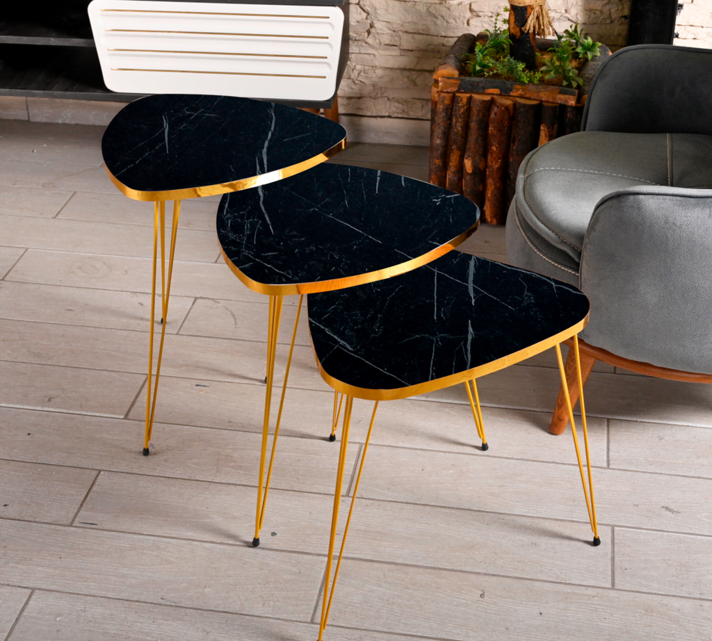 [D0250300150] HEX NESTING TABLE 3 PCS 