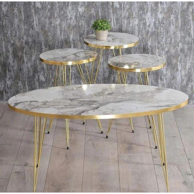 [D0250300156] TARABYA COFFEE TABLE SET 4 PCS