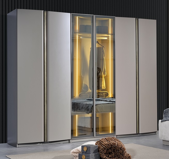 [A0410300215] DEFNE WARDROBE 6 DOOR