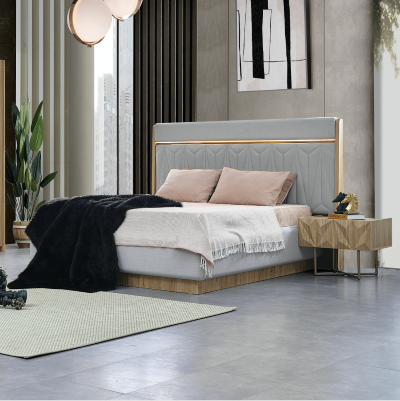 [A000103K000119] OSLO KING BEDROOM SET WITHOUT WARDROBE