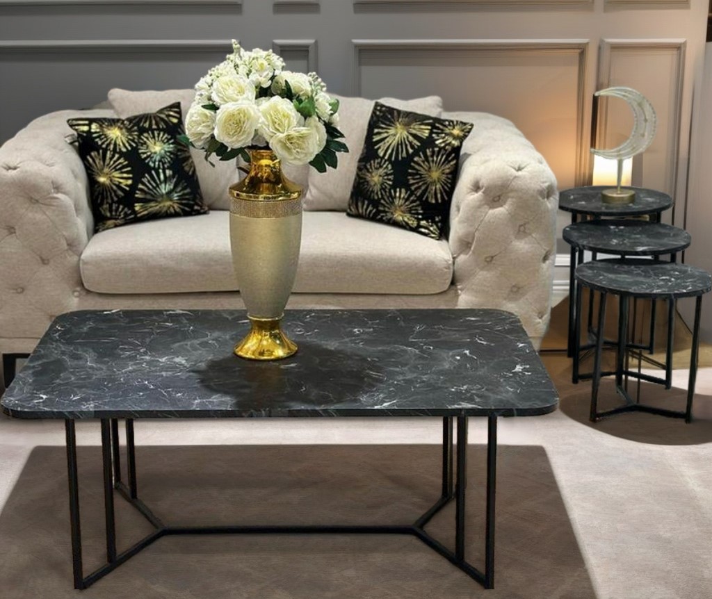 [D0250300182] DOROES COFFEE TABLE SETS 4 PCS