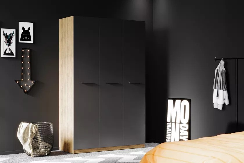 [A0350300145] LEGEND 3 DOOR WARDROBE  