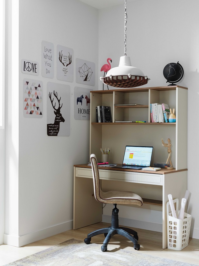 [E0050300161] STORY STUDY DESK AND TOP UNIT 
