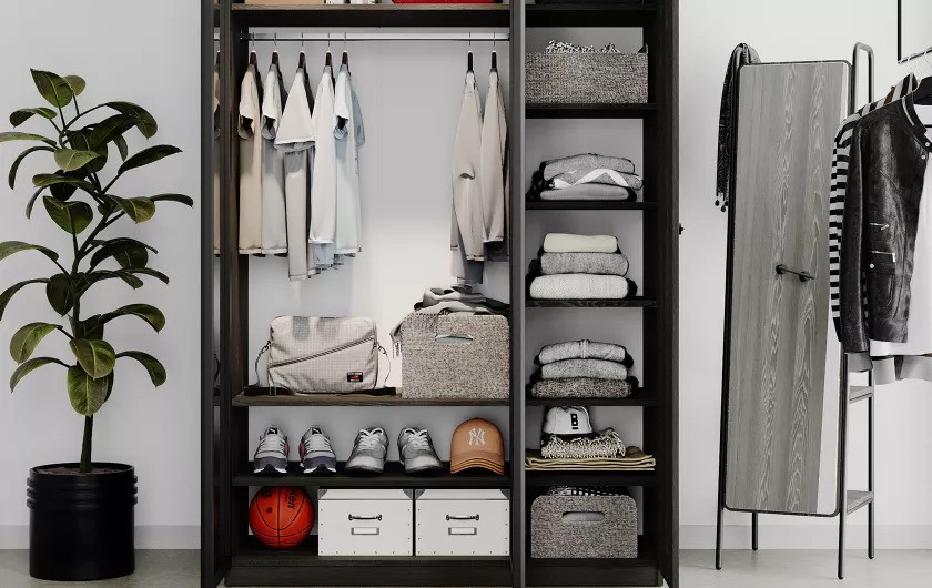 [A0350300149] ARWEN PLUS 3 WITHOUT DOORS WARDROBE 