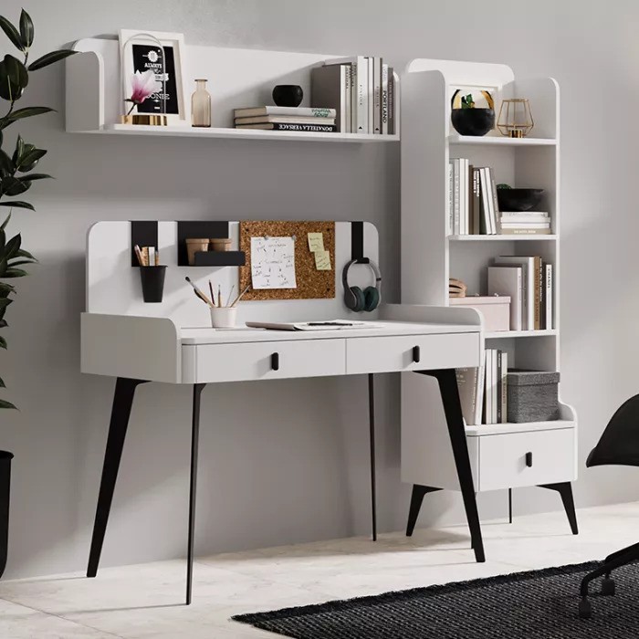 [E0050300165] VENA STUDY DESK AND TOP UNIT 