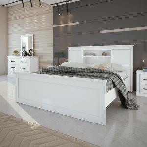 [A0520400056] RUSTIC KING BED 180 CM 