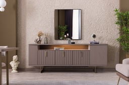 [B00650300128] LATTE CONSOLE WITH MIRROR