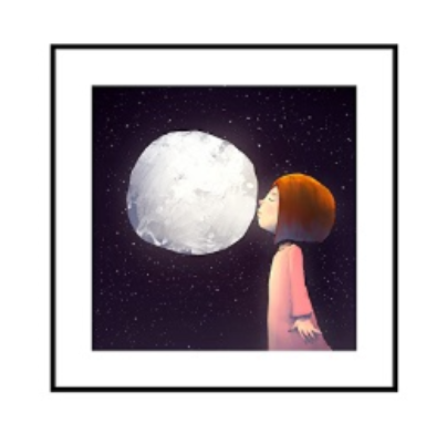 [X0010100355] MOON WALL ART