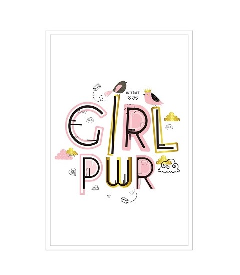 [X0010100372] POWER GIRLWALL ART 